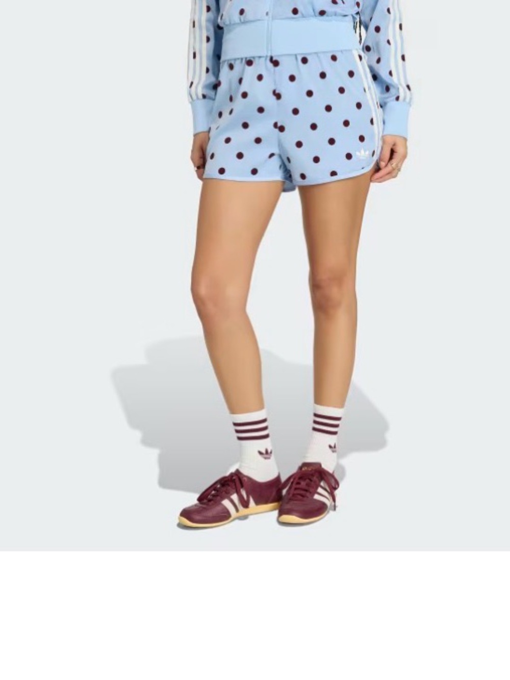 Adidas Clear Sky Polka Dot Sprinter Shorts NWT Size L